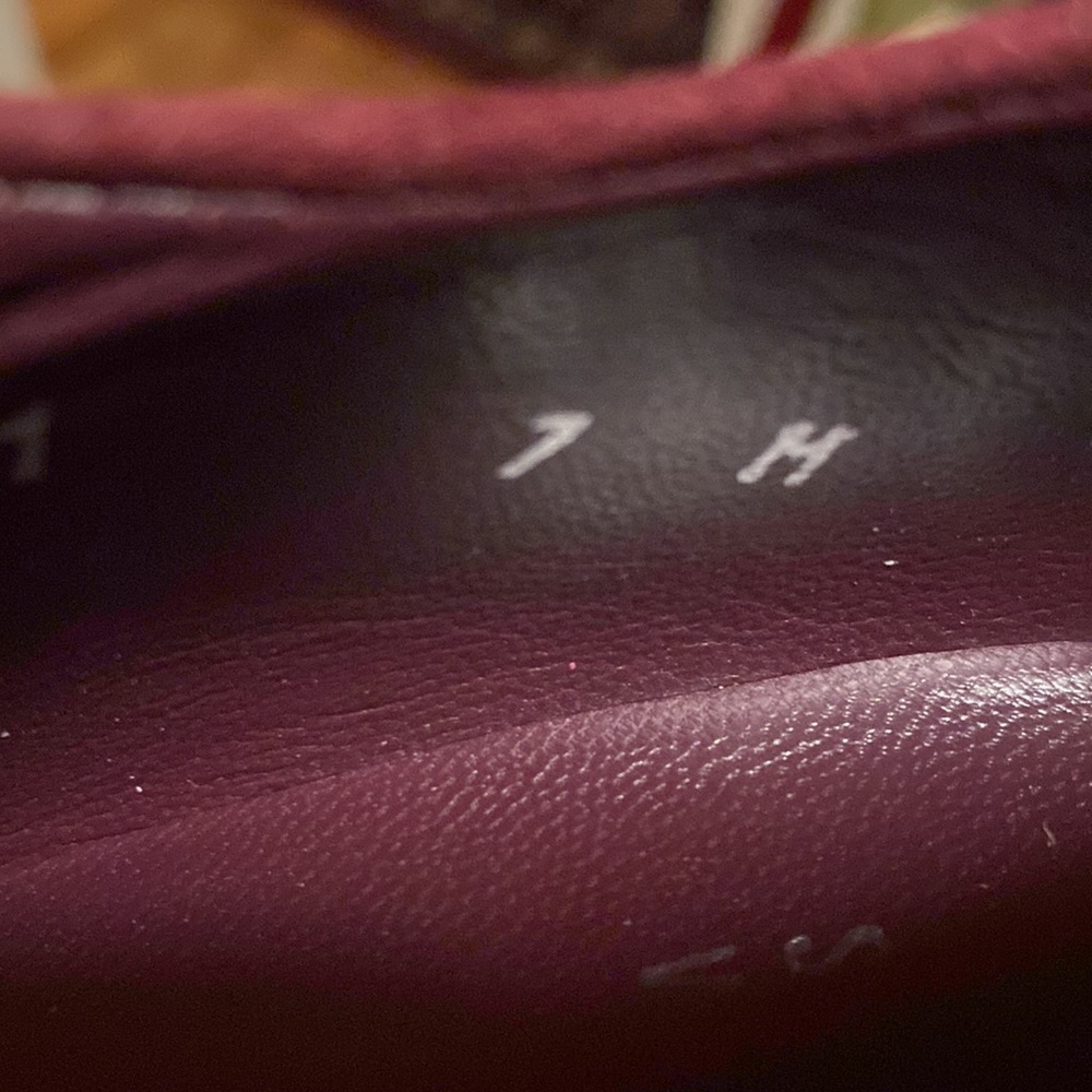 Stuart Weitzman Standin Merlot Wine Suede Ankle Booties Boots- 7 - Picture 15 of 16